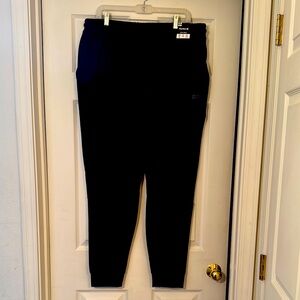 Hurley Black Jogger Pants with Elastic and  drawstring waist.  XL NWT